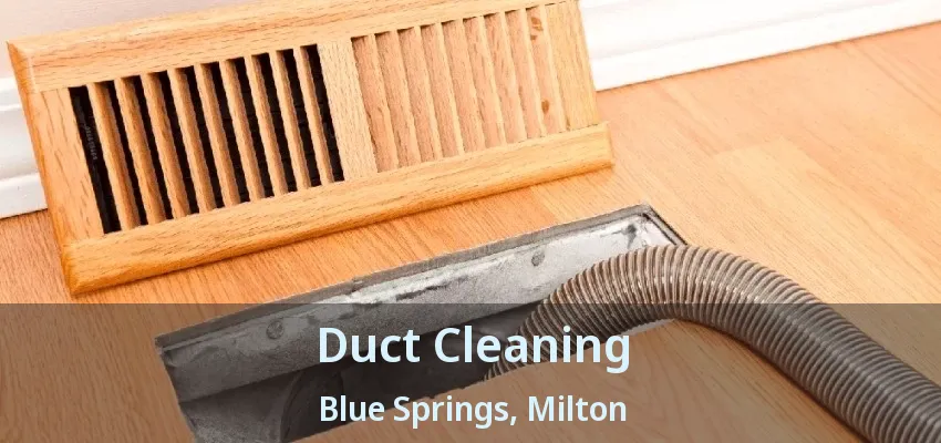 Duct Cleaning Blue Springs, Milton - ON