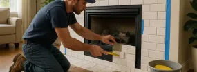 Repairing Cracked Fireplace Tiles Esquesing, Milton